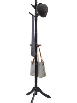 COSTWAY Wäschekörbe & -Ständer<175 cm Garderobenständer in Schwarz