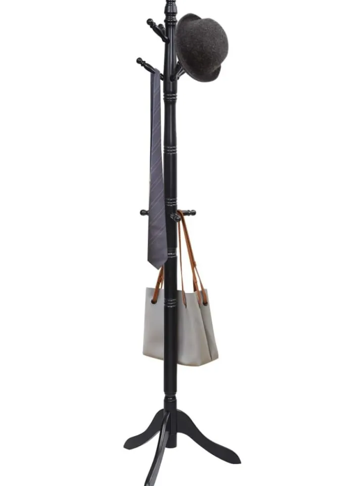 COSTWAY Wäschekörbe & -Ständer<175 cm Garderobenständer in Schwarz