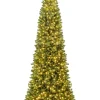 COSTWAY Künstliche Weihnachtsbäume<360 cm Künstlicher Weihnachtsbaum mit Beleuchtung in Grün