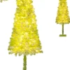 COSTWAY Künstliche Weihnachtsbäume<180 cm Künstlicher Weihnachtsbaum mit Beleuchtung in Grün