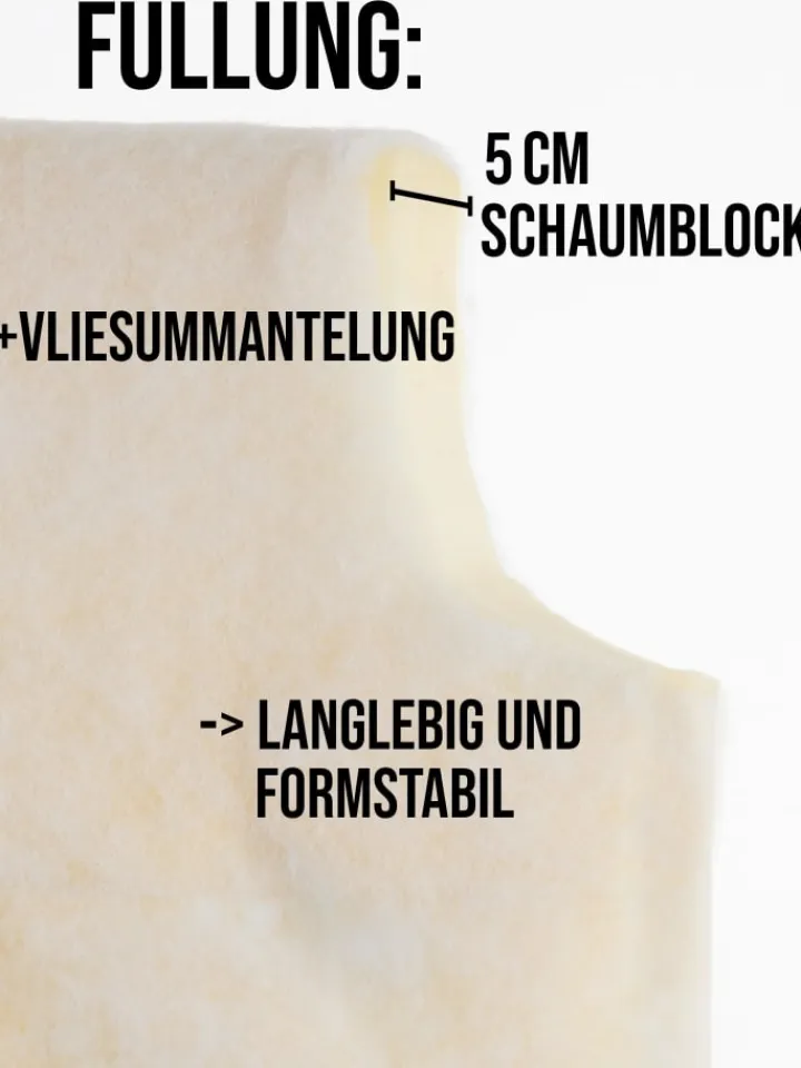 Aspero Gartenmöbel<4 Hochlehner Stuhlauflagen Sitzpolster in Anthrazit
