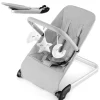 COSTWAY Babymöbel<2 in 1 Babywippe klappbar in Grau