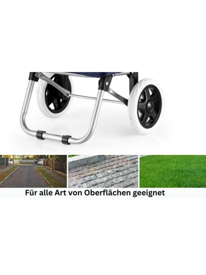 COFI 1453 Einkaufstaschen & -Trolleys<56 L Einkauf Trolley Einkaufswagen Shopping in Schwarz