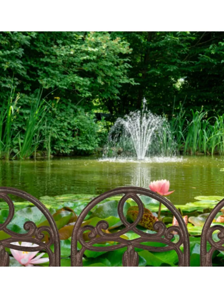 relaxdays Gartendekoration<10 x Beetzaun in Dunkelbraun - (B)17,5 x (H)32,5 cm