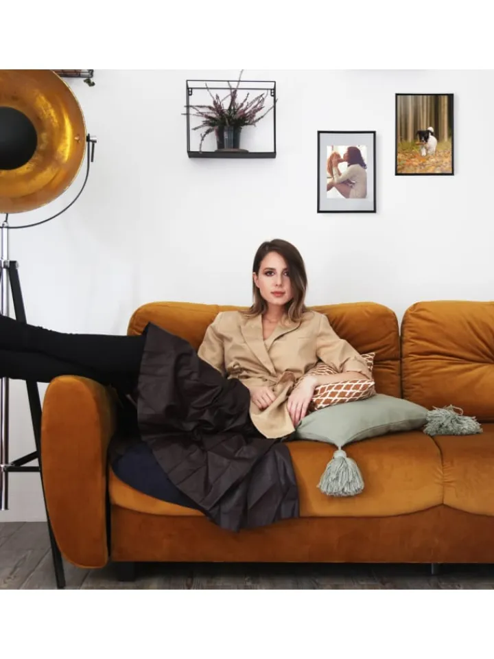 relaxdays Foto & Video<4 x Bilderrahmen "A4" in Gold