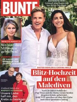 Hubert Burda Media Sonstige Gutscheine<52 x BUNTE Zeitschrift (Gutschein für Jahres Abo)