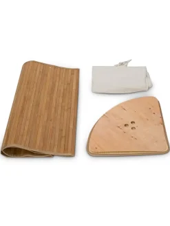 relaxdays Wäschekörbe & -Ständer<2 x Eckwäschekorb Natur - (B)49,5 x (H)65 x (T)37 cm