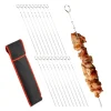 relaxdays Grillen<20 x Grillspieß in Silber - 39 cm