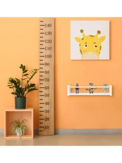 relaxdays Kindermöbel<3 x Kinderregal in Weiß/ Natur - (B)50 x (H)12 x (T)18 cm