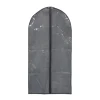 relaxdays Weitere Haushaltshelfer<6 x Kleidersack in Grau/ Transparent - (B)60 x (H)135 cm