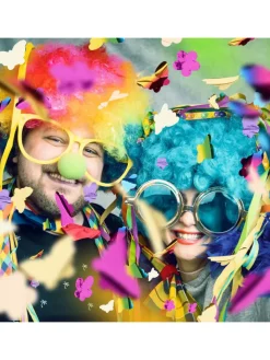 relaxdays Partyzubehör & -Dekoration<5 x Party Popper in Bunt - 40 cm
