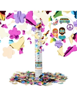 relaxdays Partyzubehör & -Dekoration<10 x Party Popper in Bunt - 40 cm