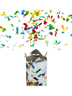 relaxdays Partyzubehör & -Dekoration<10 x Party Popper Streifen in Bunt - 40 cm
