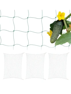 relaxdays Pflanzen & Zubehör<4 x Ranknetz in Grün - (B)350 x (H)200 cm