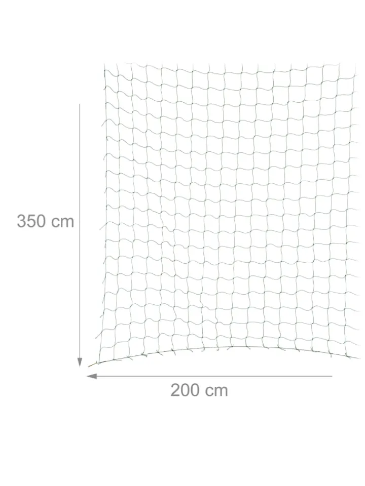 relaxdays Pflanzen & Zubehör<4 x Ranknetz in Grün - (B)350 x (H)200 cm