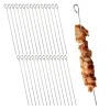 relaxdays Grillen<30 x Schaschlikspieße in Silber