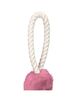 relaxdays Tür- & Zugluftstopper<2 x Türkordel in Creme/ Rosa