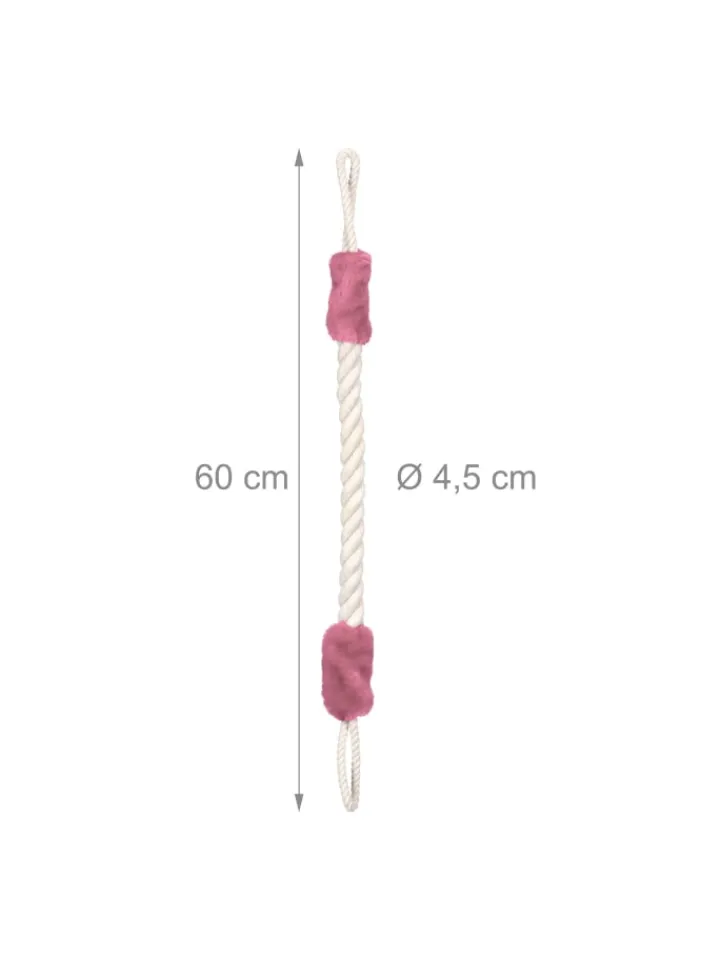 relaxdays Tür- & Zugluftstopper<10 x Türkordel in Creme/ Rosa