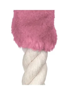 relaxdays Tür- & Zugluftstopper<4 x Türkordel in Creme/ Rosa