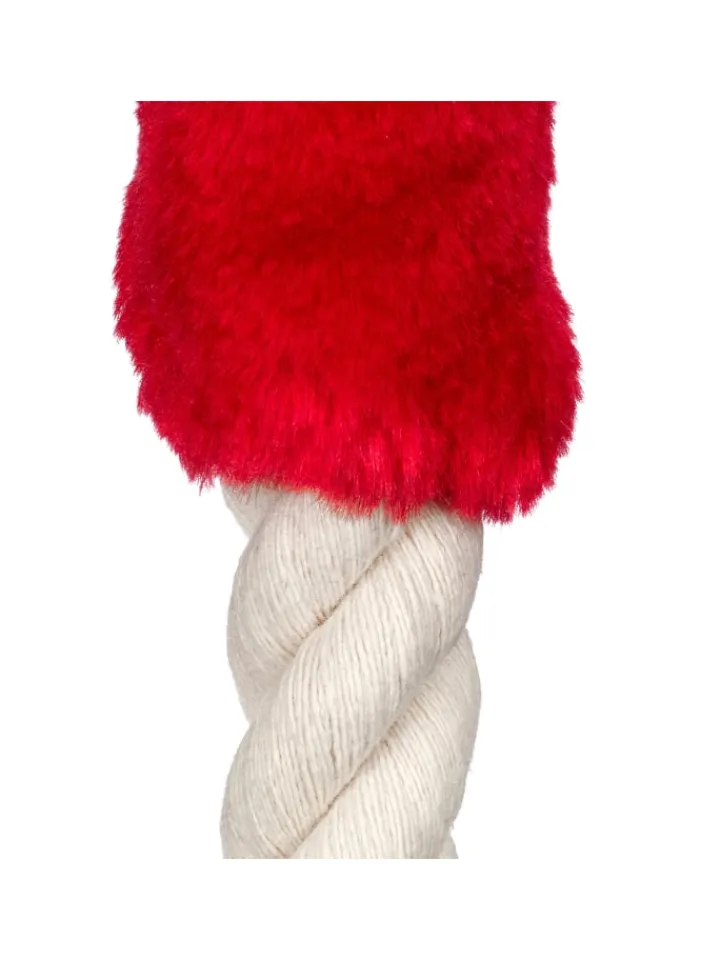relaxdays Tür- & Zugluftstopper<10 x Türkordel in Creme/ Rot