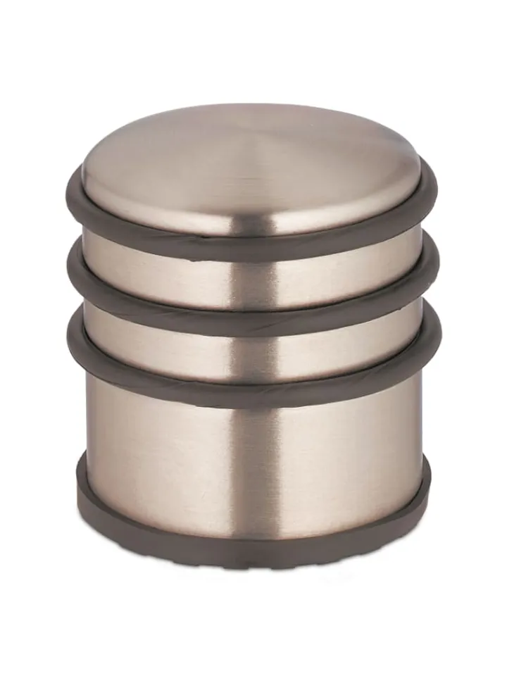 relaxdays Tür- & Zugluftstopper<3 x Türstopper in Bronze/ Schwarz - (H)7,5 x Ø 7 cm