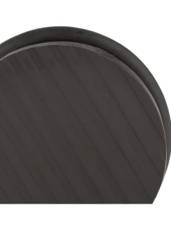 relaxdays Tür- & Zugluftstopper<2 x Türstopper in Silber/ Schwarz - (H)7,5 x Ø 9 cm