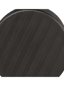 relaxdays Tür- & Zugluftstopper<2 x Türstopper in Silber/ Schwarz - (H)4,5 x Ø 10,5 cm