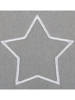 relaxdays Tür- & Zugluftstopper<2 x Türstopper "Stern" in Dunkelgrau/ Weiß - (B)13 x (H)13 x (T)8,5 cm