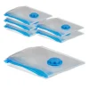 relaxdays Weitere Haushaltshelfer<30 x Vakuumbeutel in Transparent/ Blau - 100x80