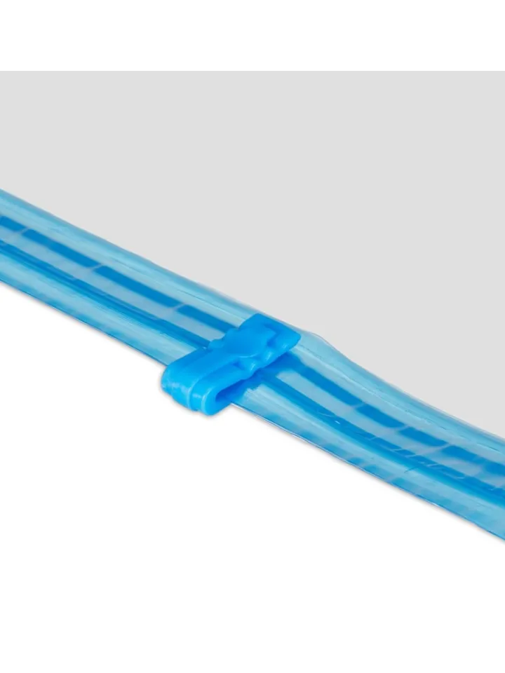 relaxdays Weitere Haushaltshelfer<30 x Vakuumbeutel in Transparent/ Blau - 100x80