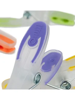 relaxdays Wäschekörbe & -Ständer<75 x Wäscheklammern in Bunt