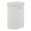 relaxdays Wäschekörbe & -Ständer<2 x Wäschekorb in Weiß - (B)42 x (H)55 x (T)32 cm