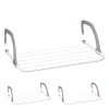 relaxdays Wäschekörbe & -Ständer<3 x Wäscheständer in Weiß/ Grau - (B)51 x (H)16 x (T)51 cm
