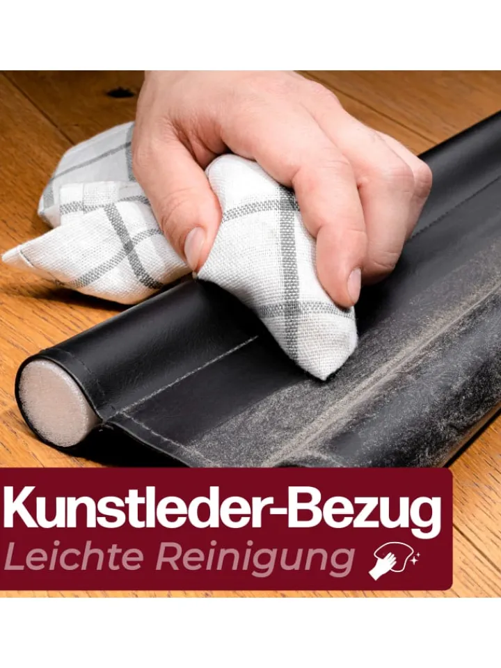 Praknu Tür- & Zugluftstopper<2 Zugluftstopper für Türen bis zu 90cm - Doppelseitiger Schutz -