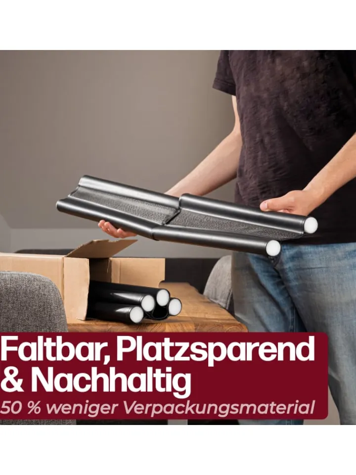 Praknu Tür- & Zugluftstopper<2 Zugluftstopper für Türen bis zu 90cm - Doppelseitiger Schutz -