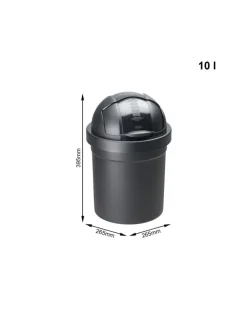 Rotho Mülleimer<Abfalleimer 10 l ROLL BOB