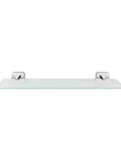 Wenko Badaccessoires<Ablage "Mezzano" in Weiß/ Silber - (B)46,5 x (H)5,5 x (T)13,5 cm