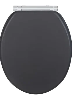 Wenko Badaccessoires<Absenkautomatik-WC-Sitz in Anthrazit