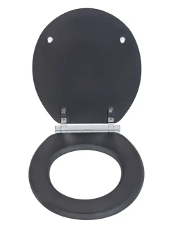 Wenko Badaccessoires<Absenkautomatik-WC-Sitz in Anthrazit
