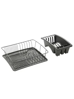 metaltex Weitere Haushaltshelfer<Abtropfgestell ''Aquatex'' in Grau - (B)35 x (H)30 x (T)12 cm
