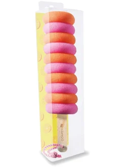 Donkey Putz- & Waschutensilien<Abwaschschwamm ''Crazy Curls'' in Orange/ Rosa - (B)6 x (H)26 x (T)6 cm