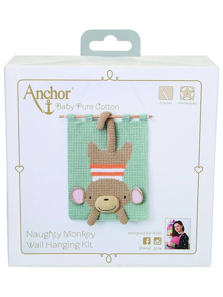 Anchor Kreativbedarf & Do-It-Yourself<Accessoires-Häkel-Set "Affe" in Grün