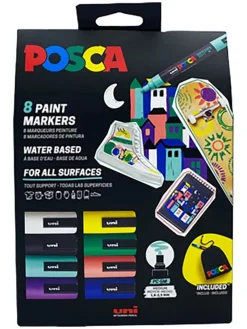 Faber-Castell Büro- & Schulbedarf<Acryl-Farbmarker "Uni Posca" - 8 Stück