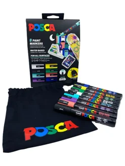 Faber-Castell Büro- & Schulbedarf<Acryl-Farbmarker "Uni Posca" - 8 Stück