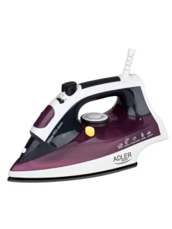 Adler Europe Bügeleisen<AD 5022 Dampfbügeleisen 3000 W mit Anti-Kalk-Funktion in Lila