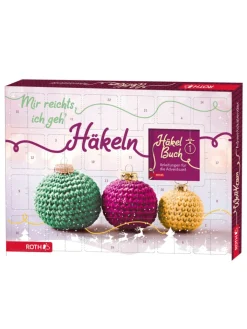 ROTH Adventskalender<Adventskalender - Wollkram - gefüllt, Häkelnadeln, Wolle, Anleitung in Bunt