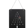 GILDE Adventskalender<Adventskalender "Abeto" in Schwarz - (B)25 x (H)45 x (T)0,20 cm
