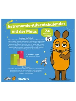 FRANZIS Adventskalender<Adventskalender "Astronomie Adventskalender mit der Maus" - ab 7 Jahren