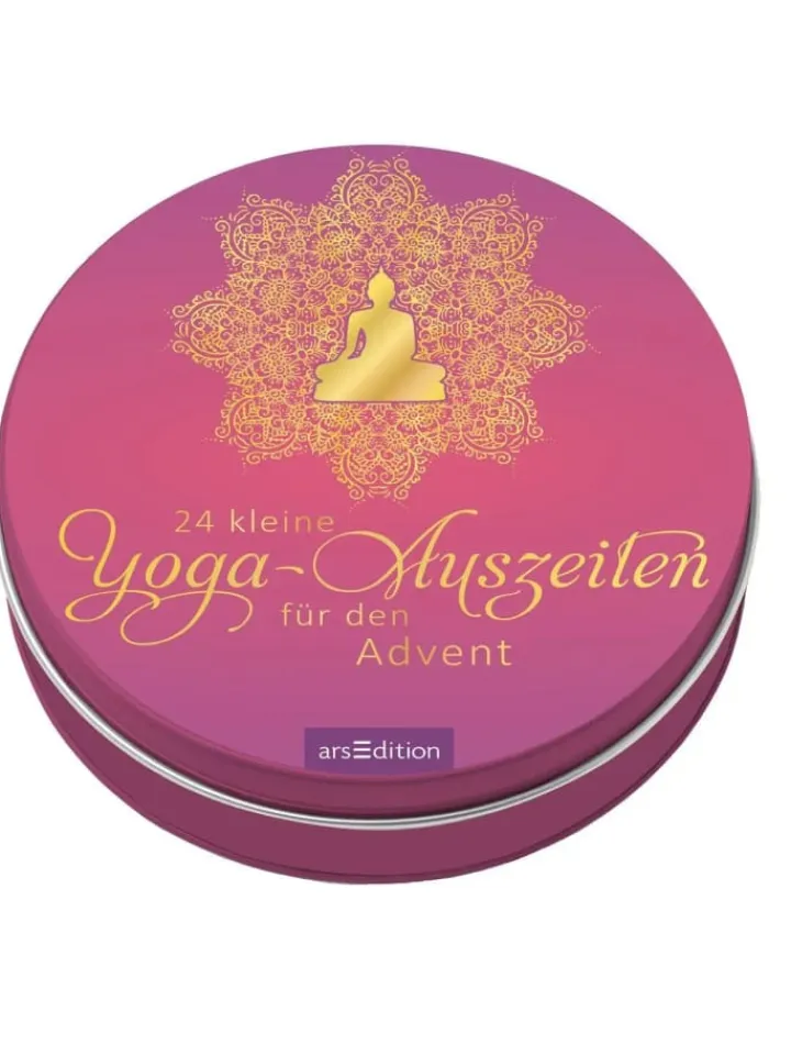 ars edition Adventskalender<Adventskalender in der Dose. 24 kleine Yoga-Auszeiten für den Advent