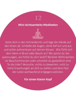 ars edition Adventskalender<Adventskalender in der Dose. 24 kleine Yoga-Auszeiten für den Advent